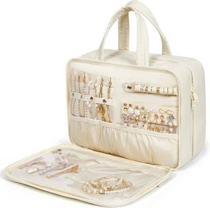 BAGSMART Kulturbeutel zum Aufhängen, Groß, Beige