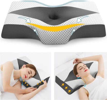 Memory Foam Orthopädisches Kissen für Nackenschmerzen & Schnarchen