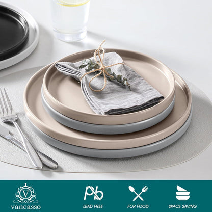 6-teiliges vancasso VENUS Steingut Teller Set in