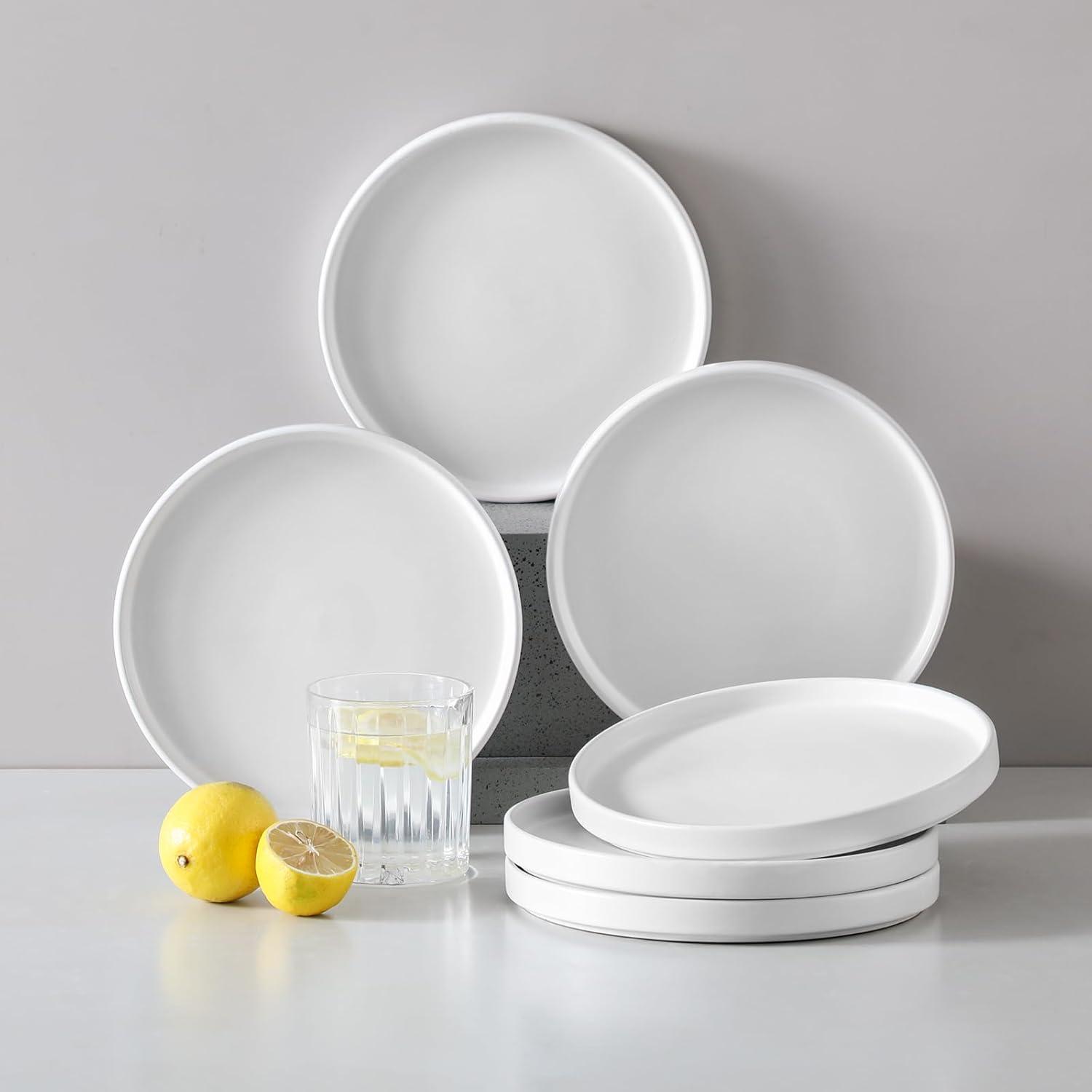 VENUS Speiseteller Set Steingut 6 Personen Spülmaschine Mikrowelle