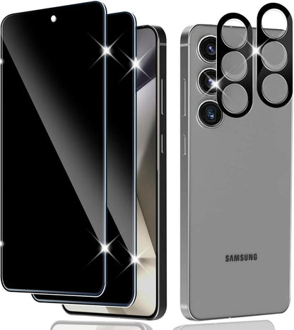 Sichtschutz Schutzfolie Samsung Galaxy S24 Panzerglas 2 Stück Anti-Spy