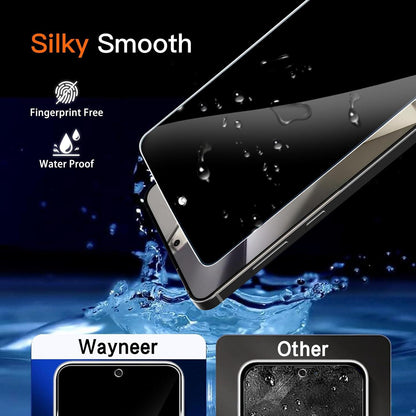 Sichtschutz Schutzfolie Samsung Galaxy S24 Panzerglas 2 Stück Kamera Panzerfolie 9H Härte Anti-Spy Privacy Sichtschutzfolie Galaxy S24