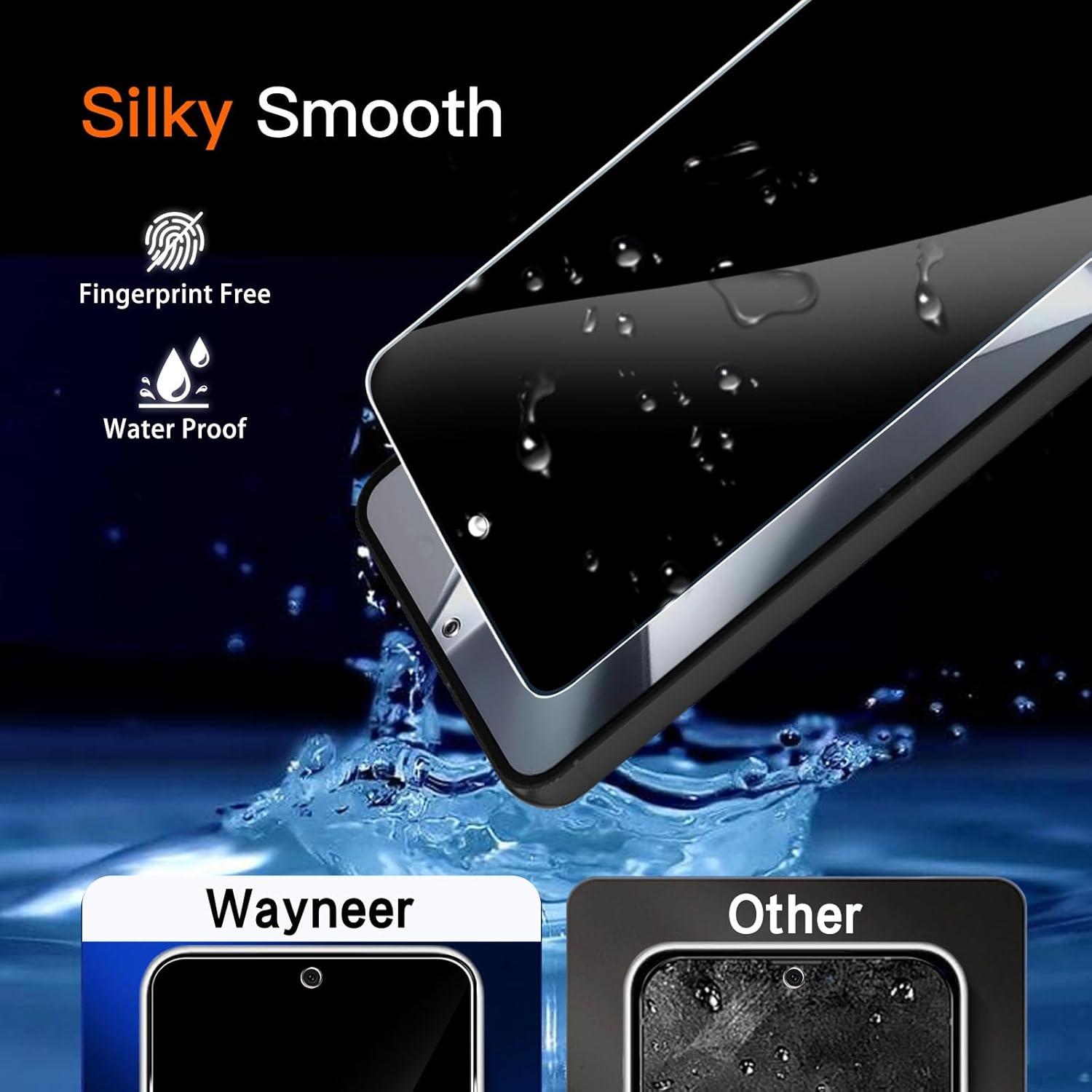 S24 Plus Sichtschutz Panzerglas 2 Stück Privacy Folie 9H Härte