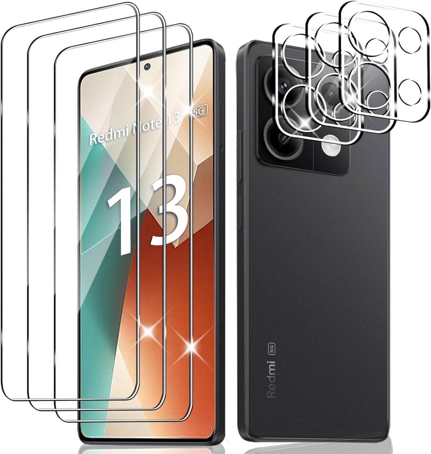 Schutzfolie für Xiaomi Redmi Note 13 5G: Panzerglas Set