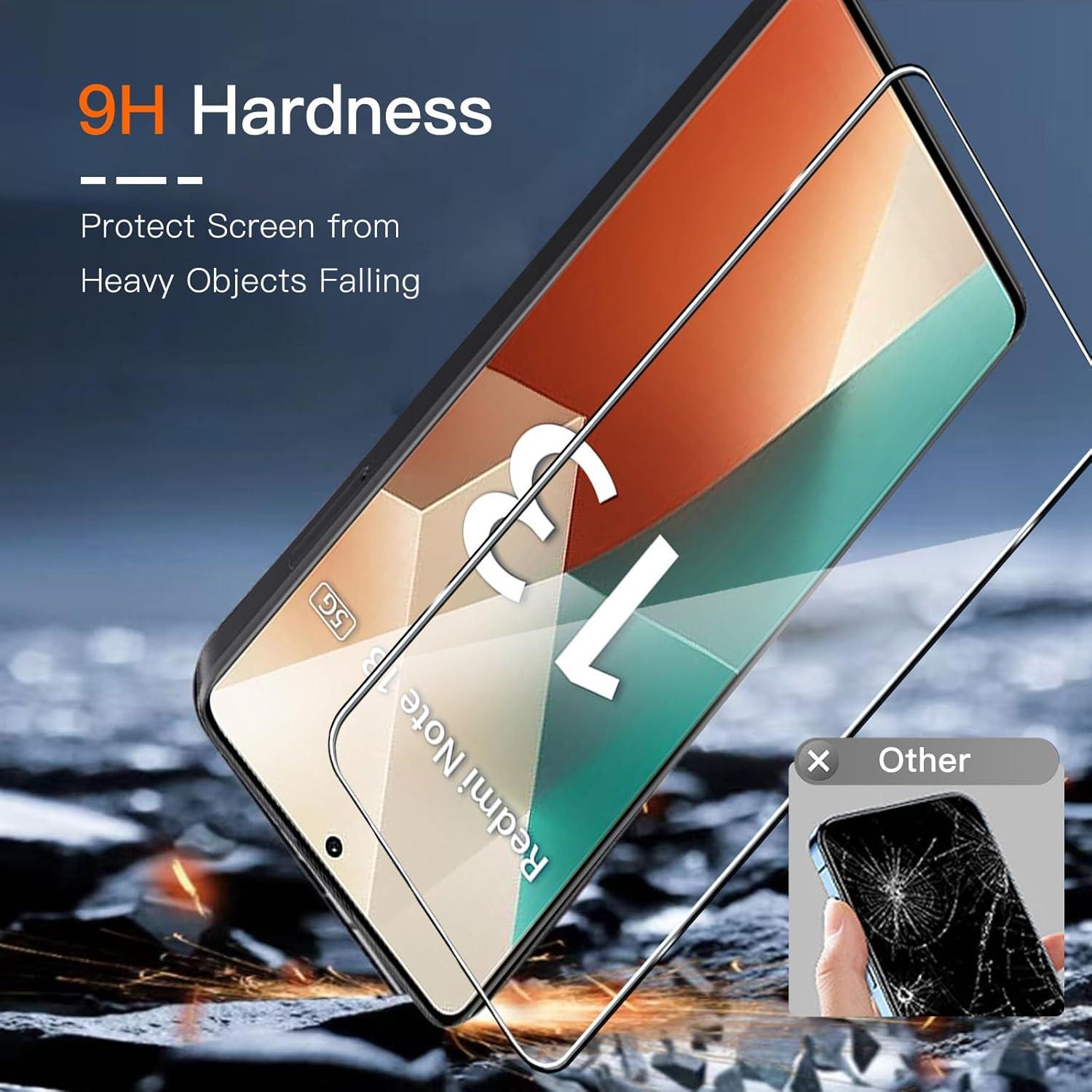 Wayneer Schutzfolie Xiaomi Redmi Note 13 5G Panzerglas 6er