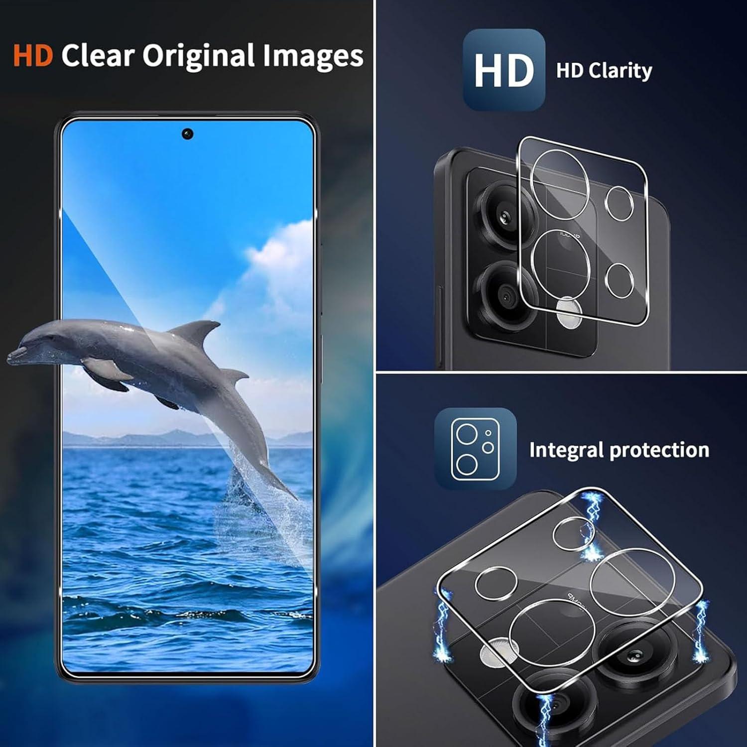 Schutzfolie Panzerglas Xiaomi Redmi Note 13 5G 3 Stück Display Kamera Folie