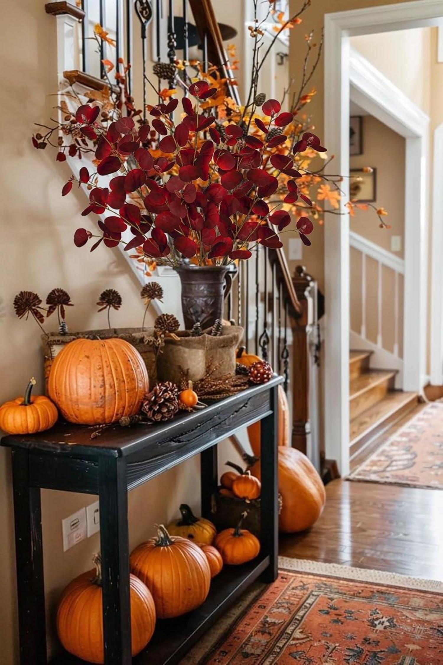 3er Set Künstliche Eukalyptus Zweige 81CM Kunstpflanze Dekozweige