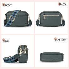TEUEN Damen-Umhängetasche Crossbody Bag Grün PU Leder