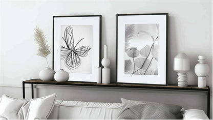HIMEETIME Bilderrahmen Schwarz Metall A4 21x30cm Aluminium Rahmen 3er Set