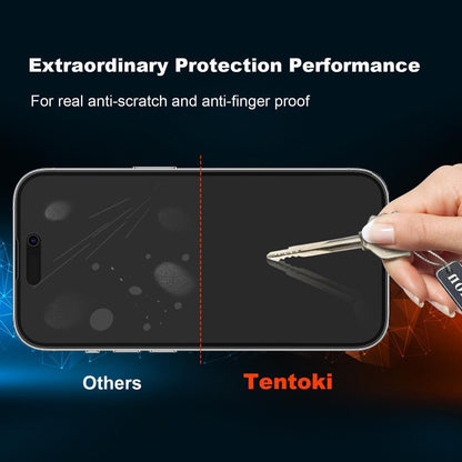 Tentoki Sichtschutz Panzerglas iPhone 14 Pro Max 6,7 Zoll