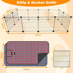 Meerschweinchenkäfig mit Leicht zu Reinigenden Pads, C&C