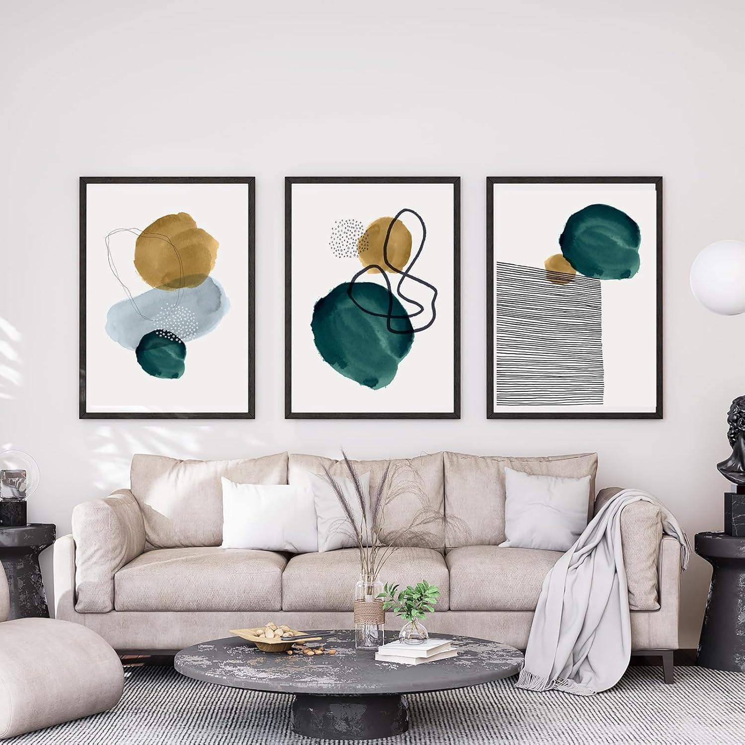 Leinwand Bilder Moderne Abstrakt Kunstposter Wandbilder Boho Set