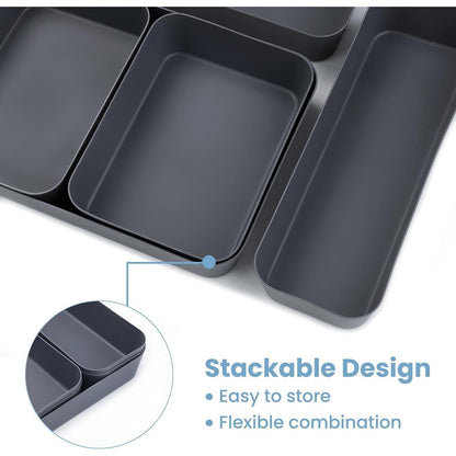 Bugucat Schubladen Organizer 10er Set Kunststoff Grau 3