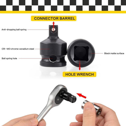 Stecknuss-Adapter Set 3-teilig mit Winkeladapter