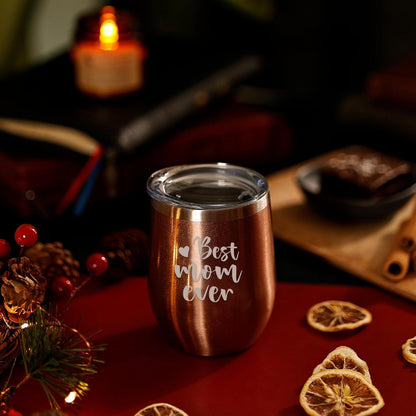 Beste Mutter aller Zeiten Trinkbecher 350ml Edelstahl Geschenk Mama Weihnachten