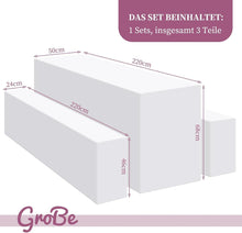 Elastische Biertischhussen Bierbankhusse Set 3 TLG