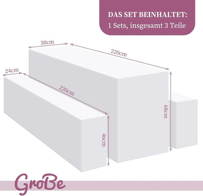 Elastische Biertischhussen Bierbankhusse Set 3 TLG