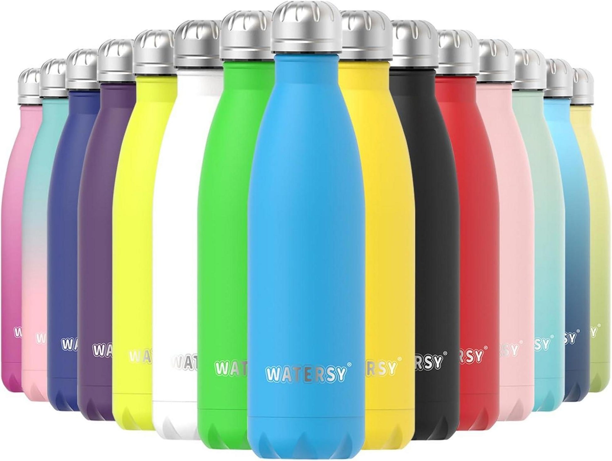Trinkflasche Edelstahl 500ml BPA-frei Thermosflasche Kinder Gelb