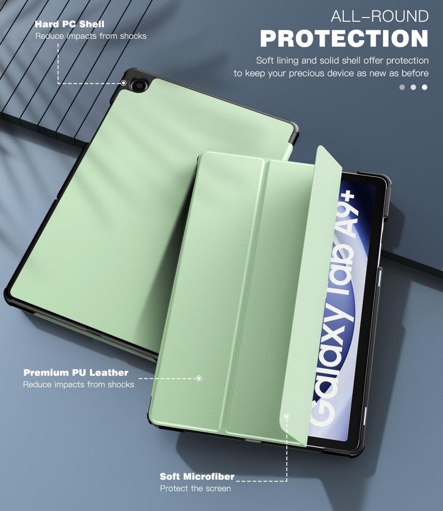 Schlanke Schutzhülle für Samsung Galaxy Tab A9+ 11 Zoll 2023 Grün