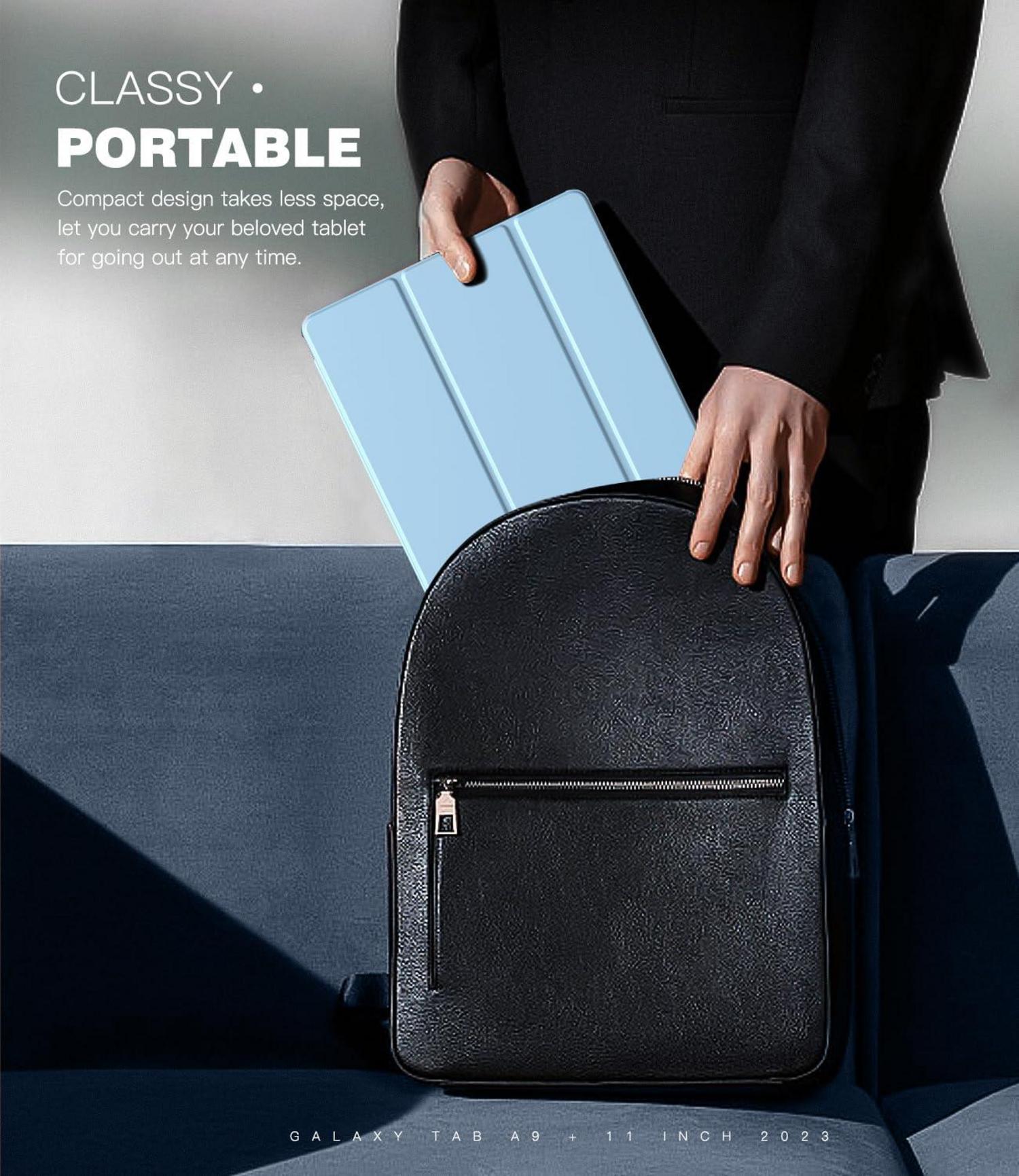 Schlanke TiMOVO Schutzhülle für Samsung Galaxy Tab A9+ 11 Zoll - Himmelblau