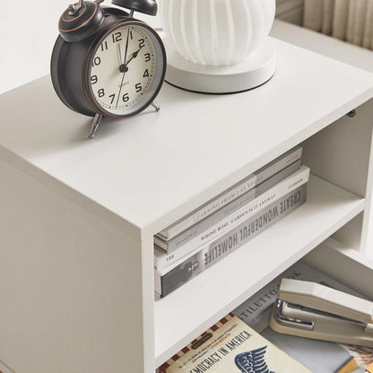 Mid-Century Nachttisch mit Schublade, Schwarz Goldrahmen