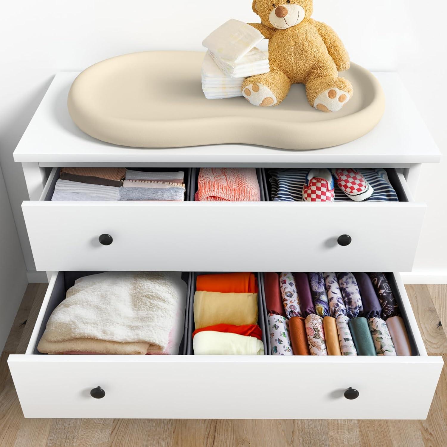 Schubladen Organizer Set für Hemnes Kommode 16-teilig Grau