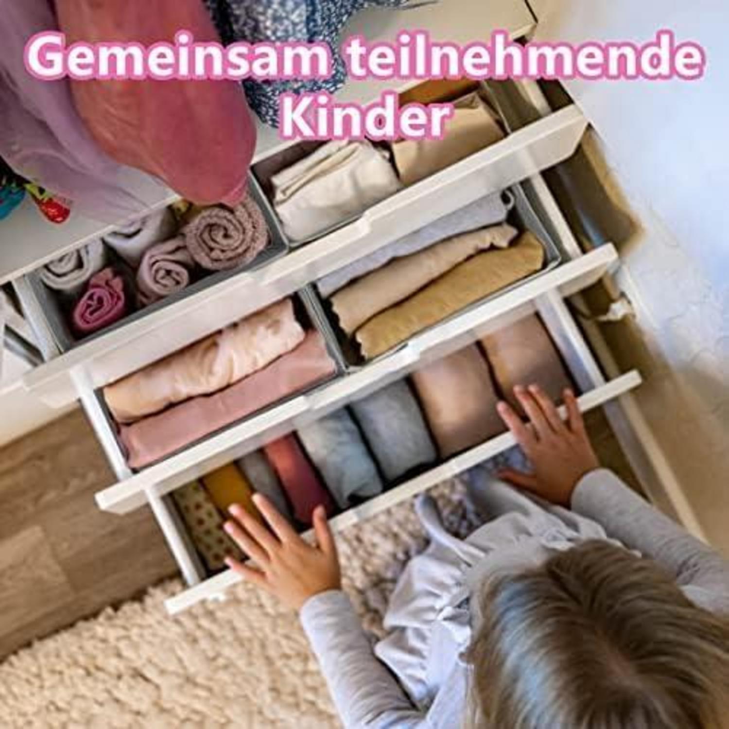 Schubladen Organizer Set für Hemnes Kommode 16-tlg. Grau