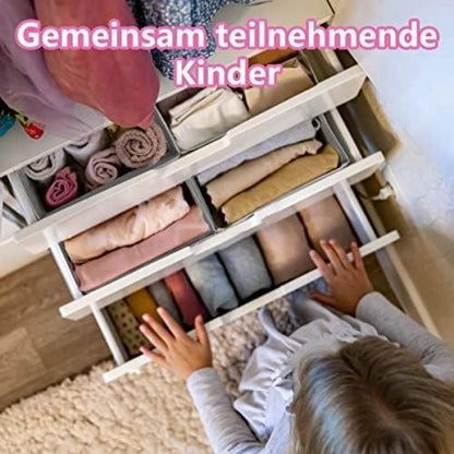 Schubladen Organizer Set für Hemnes Kommode 16-tlg. Grau
