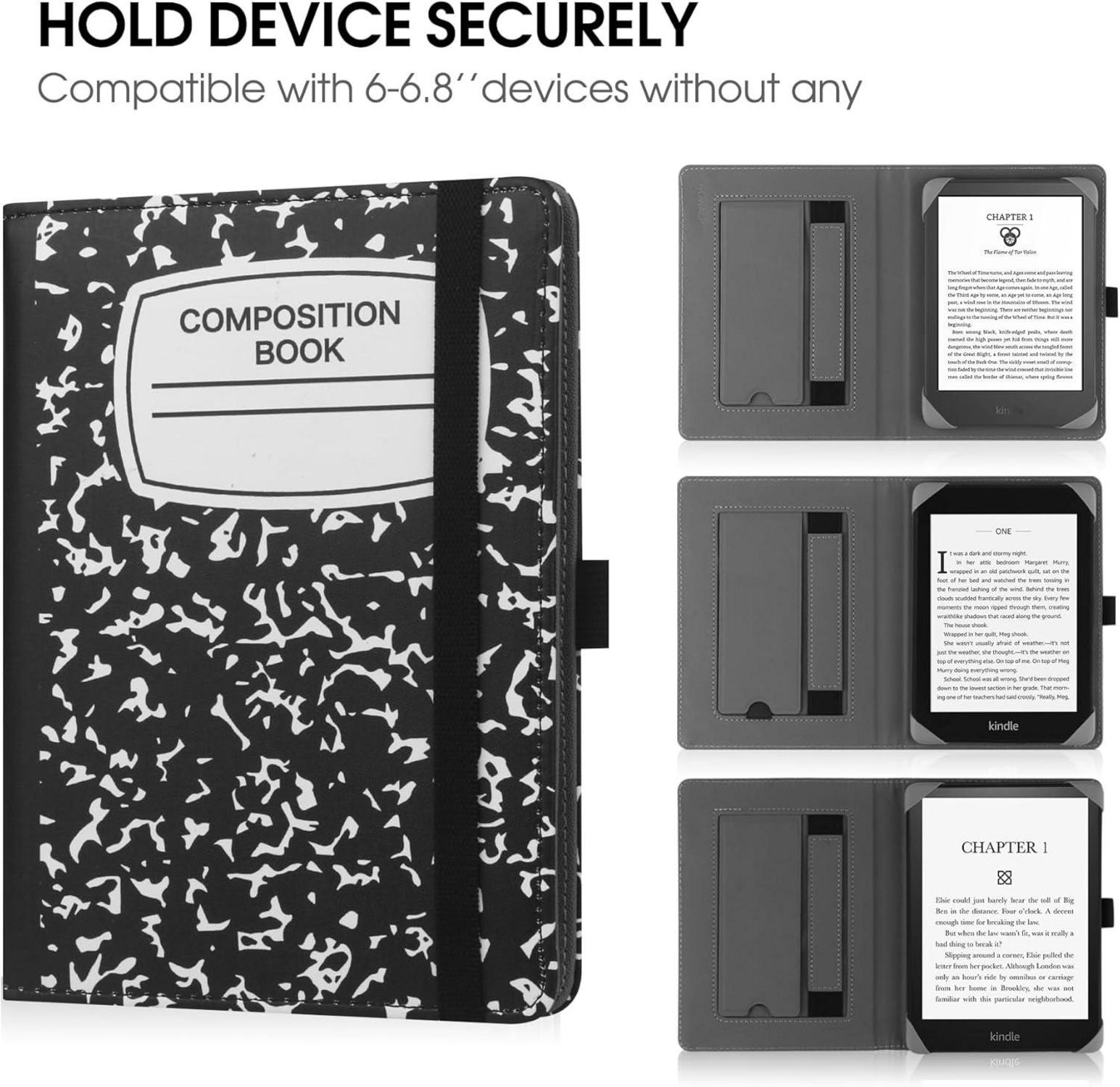 Universal Ständer Hülle 6-6.8 Zoll eReader PU Leder Cover
