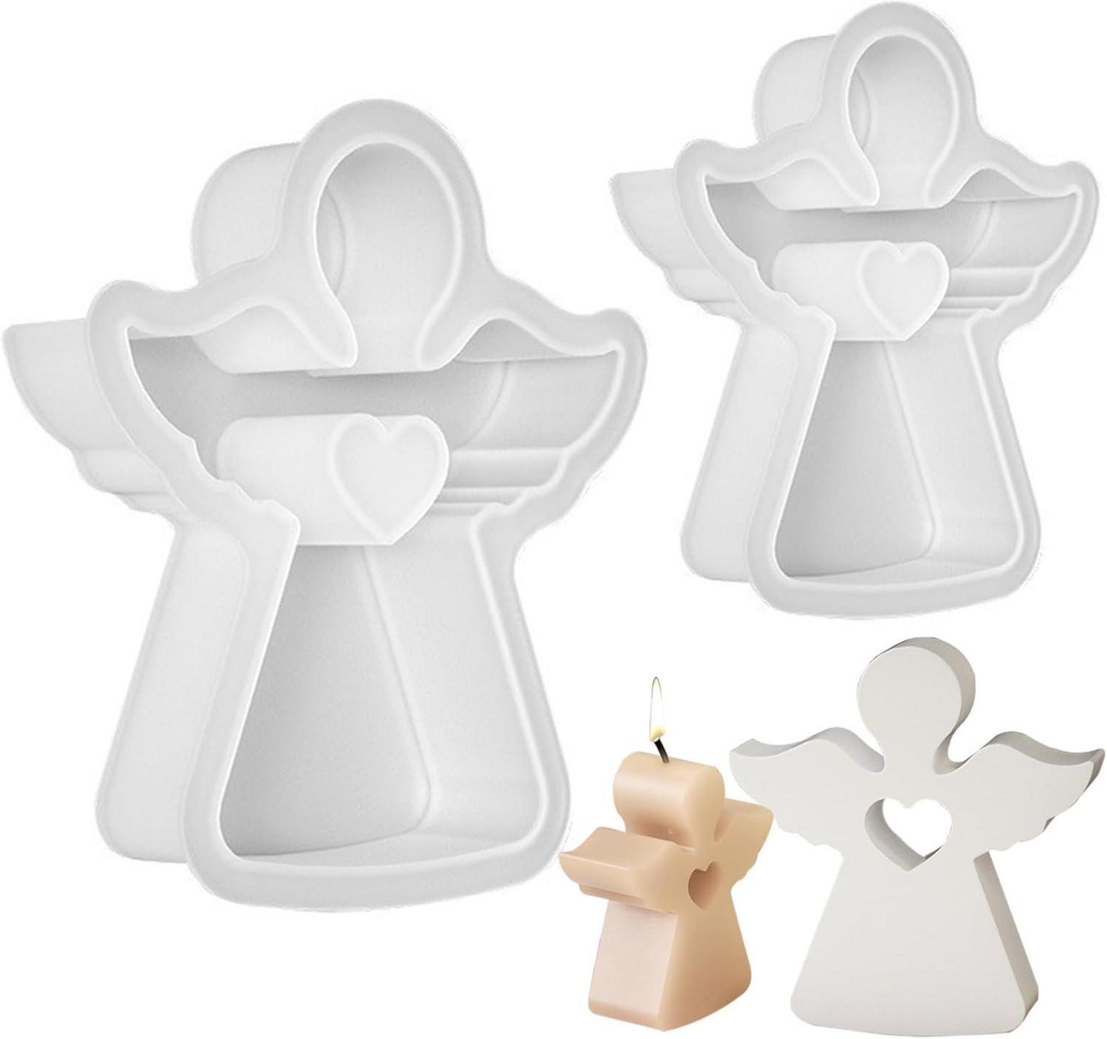 Engel Silikonformen Set Kerzenhalter DIY Ostern Gießformen