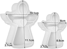 2 Stück Engel Gießformen Silikon 3D Kerzenhalter Ostern DIY