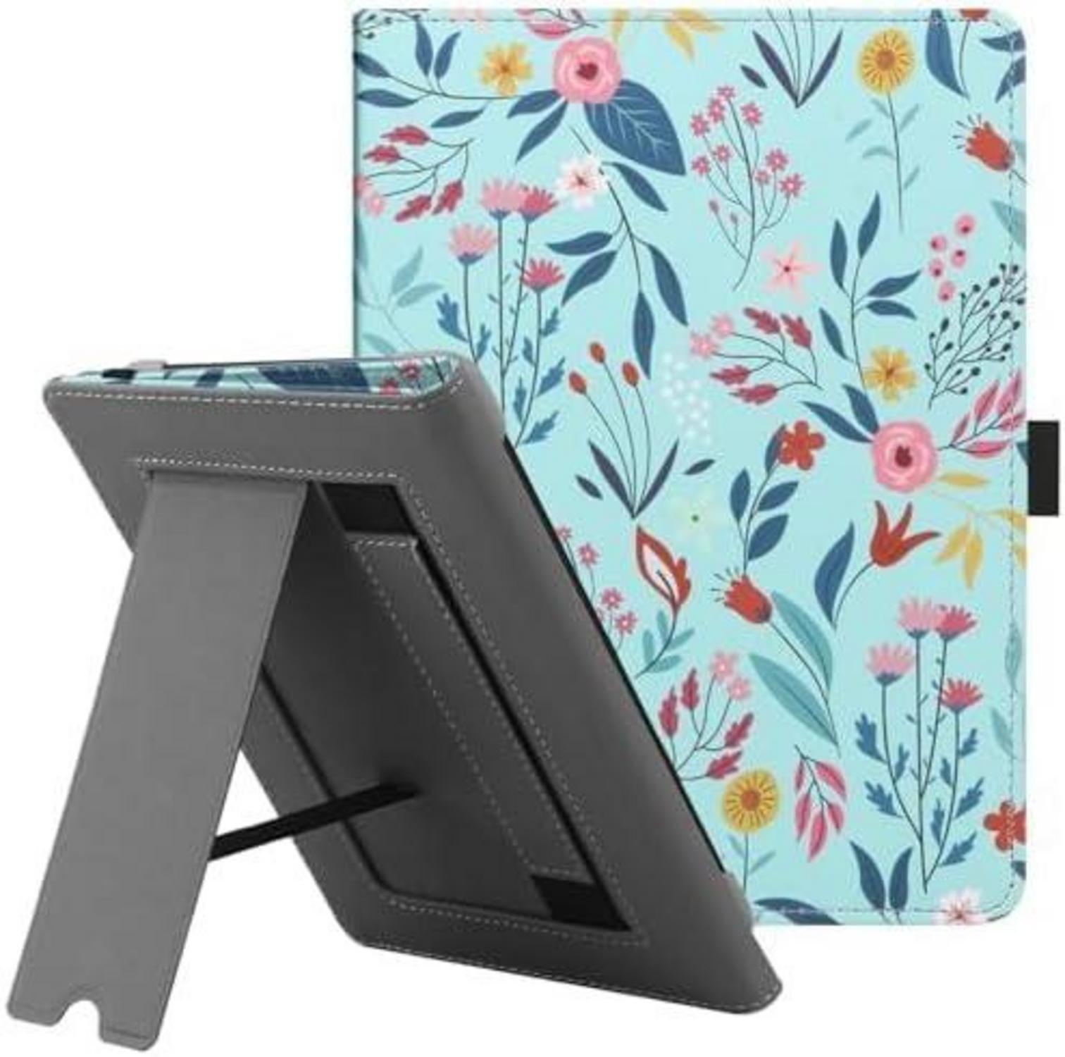 Universal eReader Hülle PU Leder Ständer 6-6.8 Zoll Schwarz