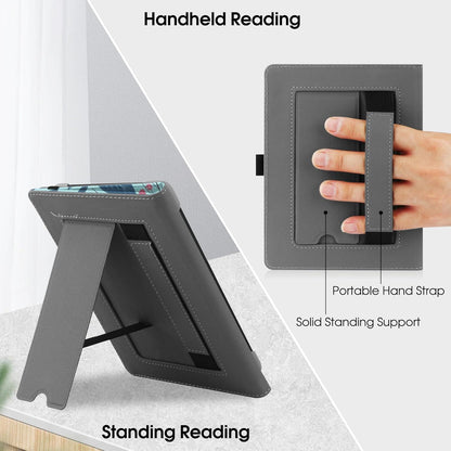 Universal Ständer Hülle für 6-6.8 Zoll eReader, Premium PU Leder