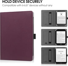 HGWALP Universal eReader Hülle 6-6.8 Zoll PU Leder Cover