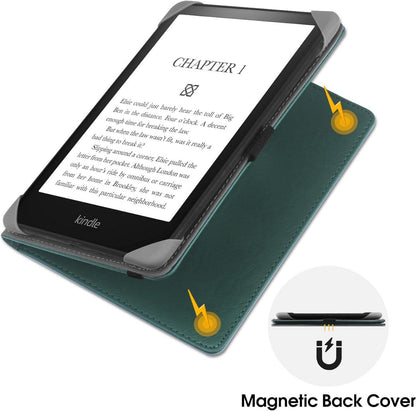 HGWALP Universal eReader Hülle Premium PU Leder Ständer 6-6.8 Zoll Handschlaufe