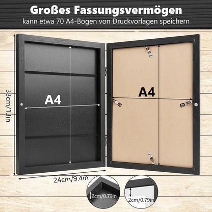 Bilderrahmen für Kinderzeichnungen A4 bruchsicheres Acrylglas