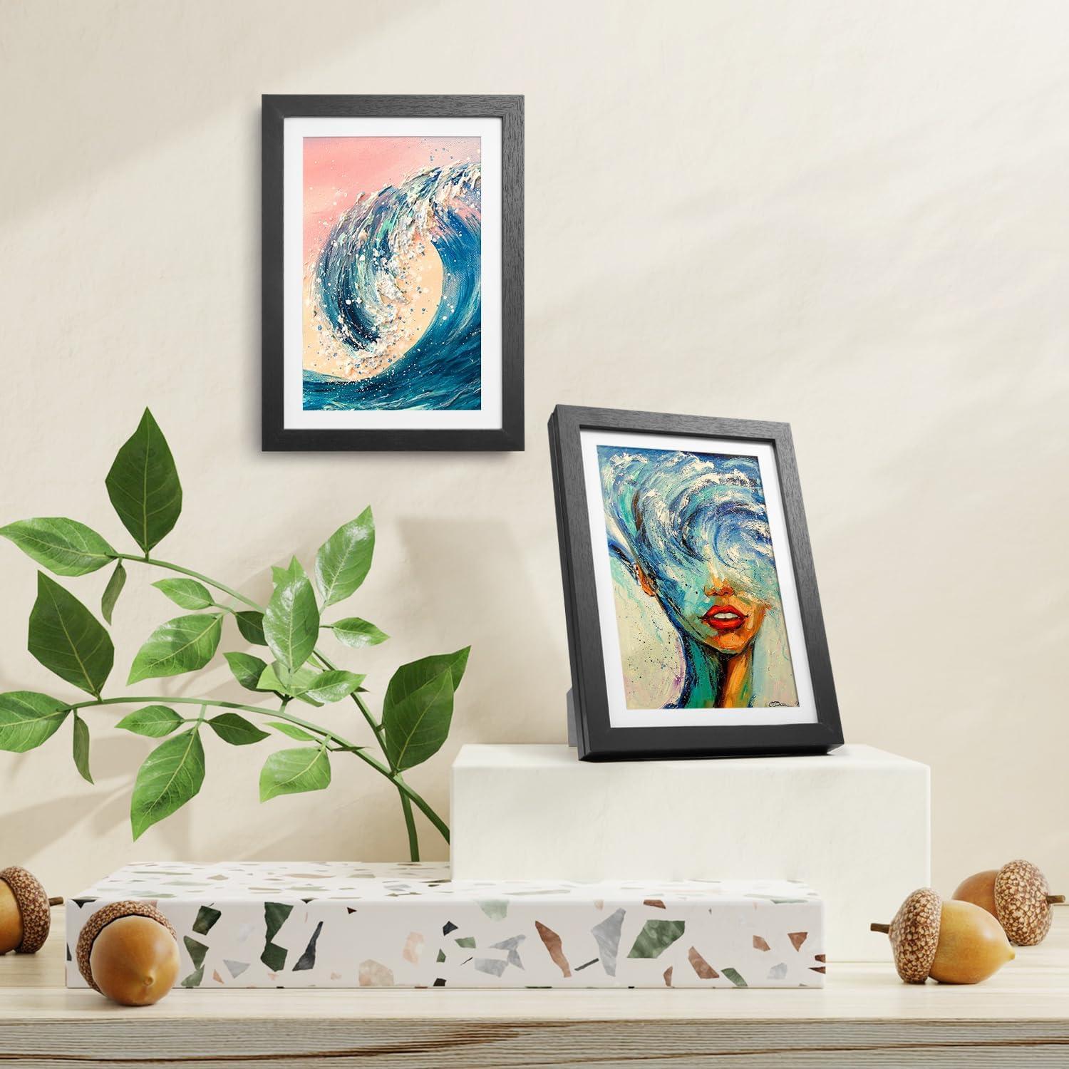 Kinderzeichnungen A4 Bilderrahmen Aufstellbar Wandmontierbar Acrylglas