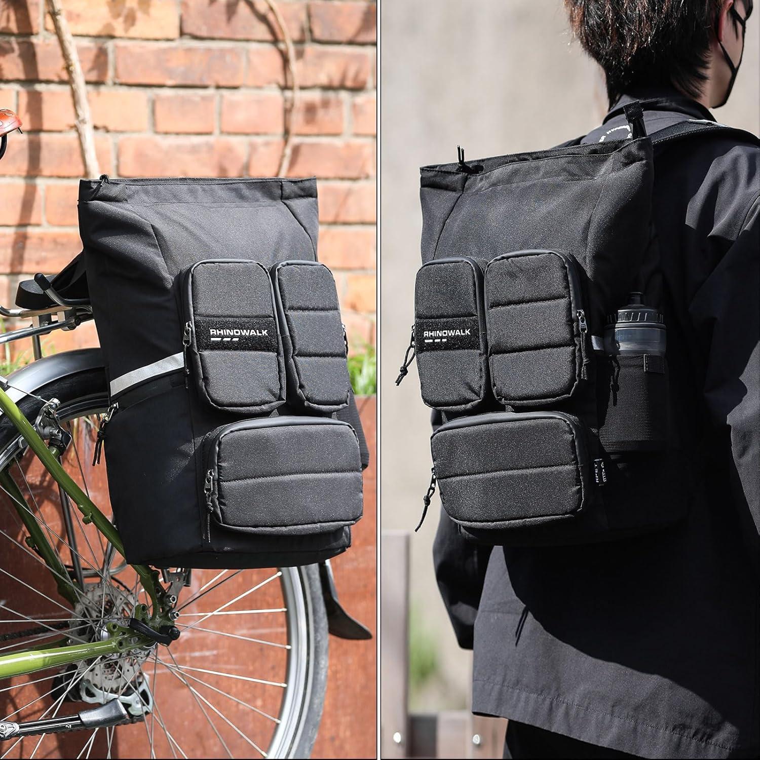 Multifunktionale Fahrradtasche Rucksack 25L wasserdichte Gepäckträgertasche