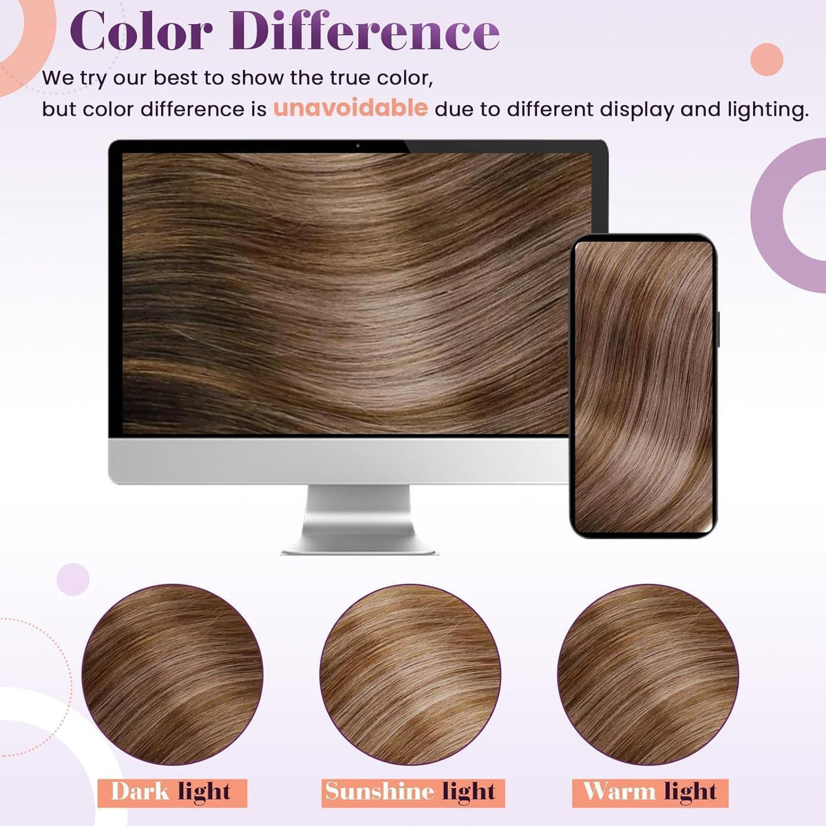 Remy Echthaar Verlängerung Balayage Dunkelbraun-Blond
