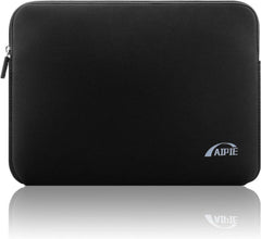 Laptophülle Neopren 17 17,3 Zoll Schwarz Glatter Reißverschluss