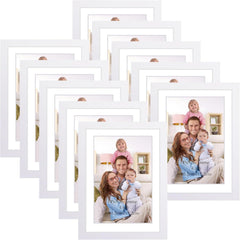 Fotorahmen Bilderrahmen 10x15 13x18 cm Weiß Collage Set