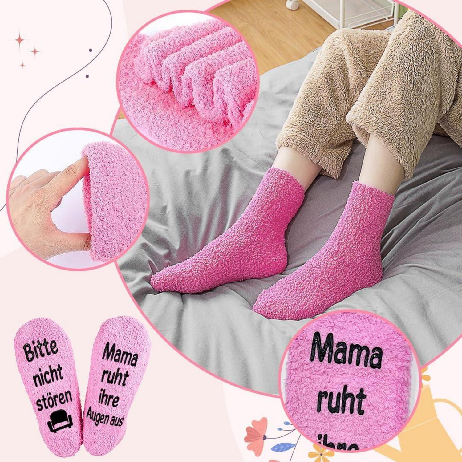 Lustige rutschfeste Mama Socken Geschenk Weihnachten Geburtstag