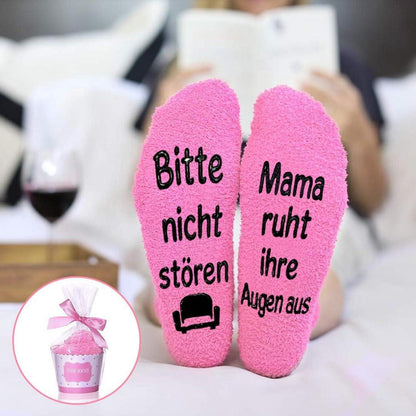 Geschenke für Mama Lustige Socken Spruch Bitte Nicht Stören Ideal