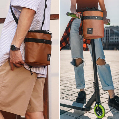 3.5L Multifunktionale Fahrrad Lenkertasche Vordertasche Braun