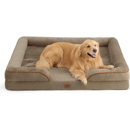 Orthopädisches Hundebett XXL Haselnussbraun 134x106 cm