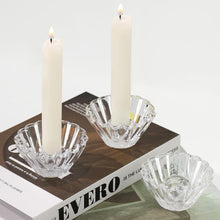 Kerzenhalter Glas 3er Set Stabkerzenhalter Klar 8.3 cm