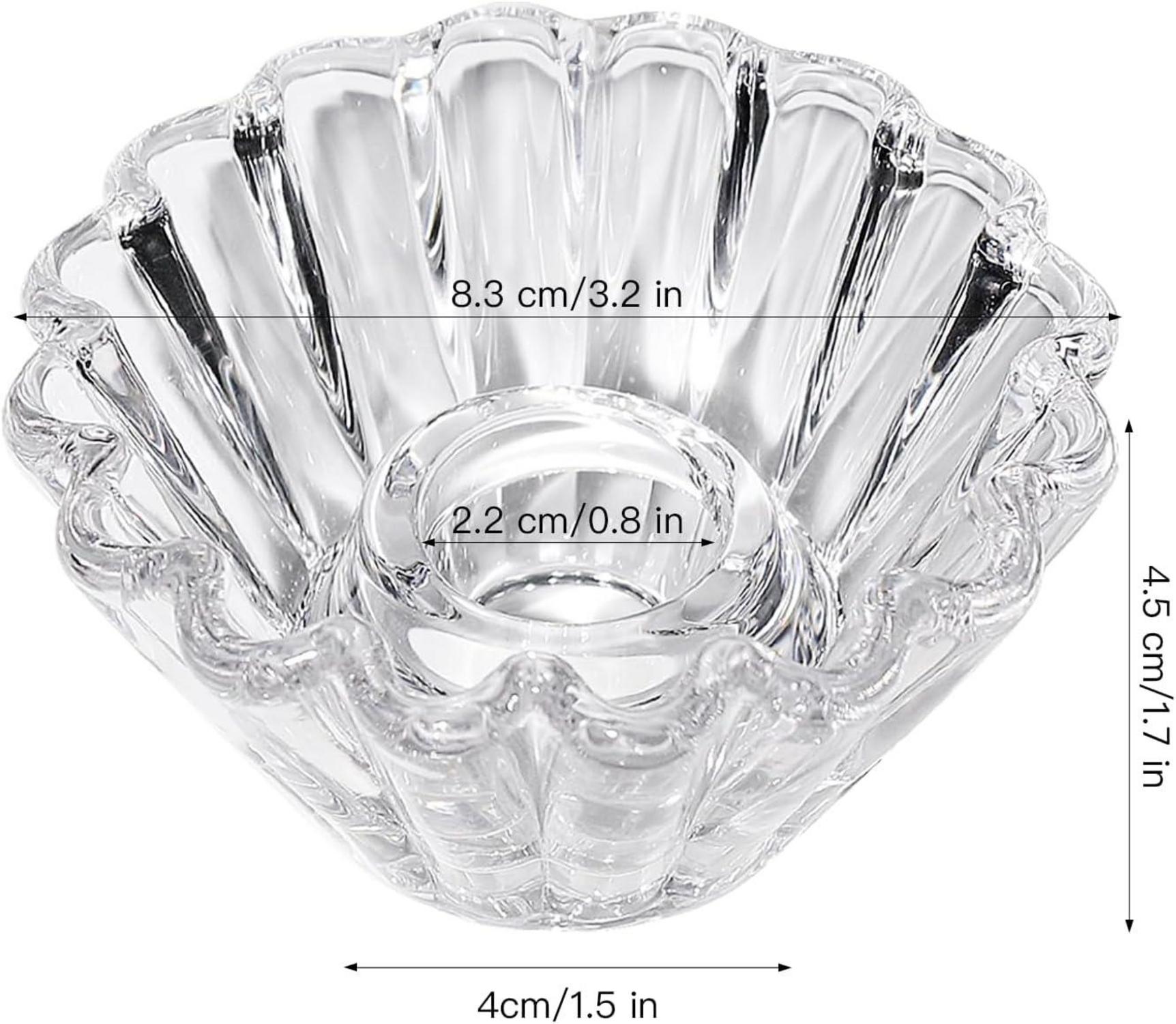 Kerzenhalter Glas Stabkerzen 3er Set Klar Hochzeit Party Tischdeko