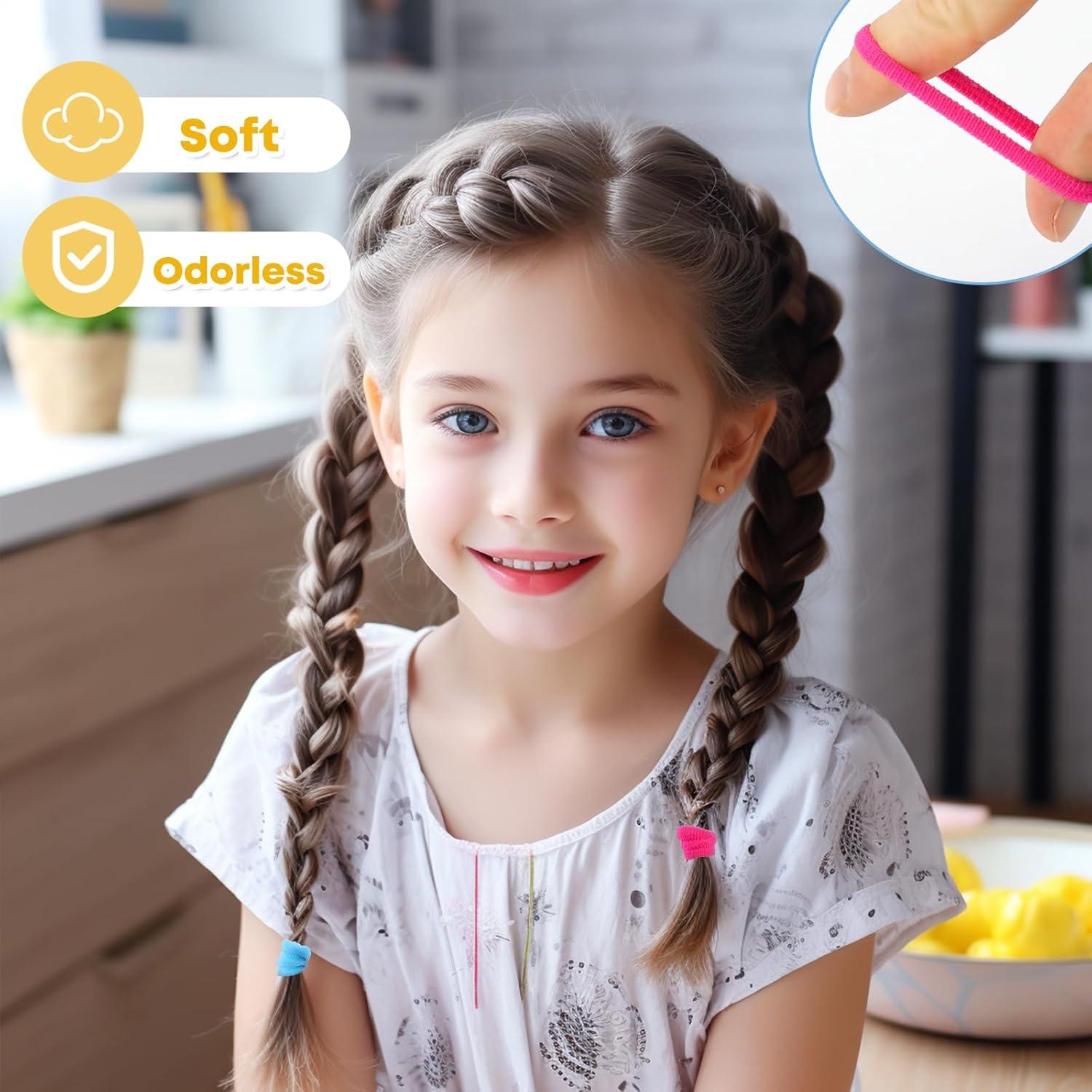 200er Pack Haargummis bunte Zopfgummis Damen Mädchen Haarband