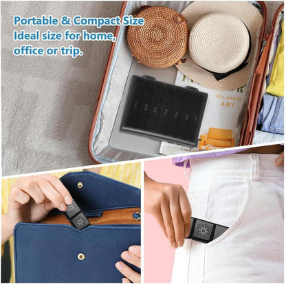 Tablettenbox 7 Tage 3 Fächer BPA frei Vitamine Fischöl