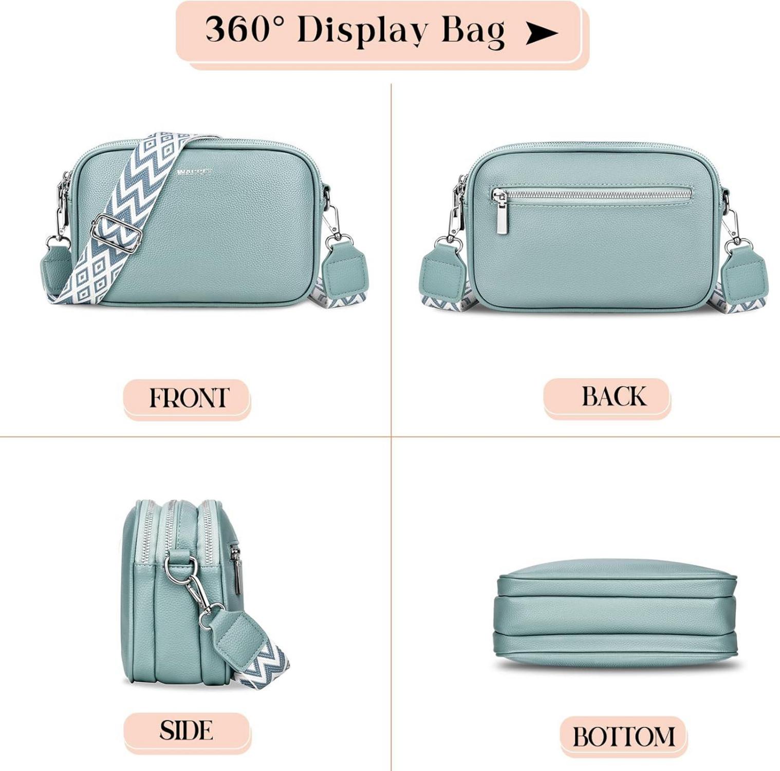 Umhängetasche Damen Schultertasche PU Leder Crossbody Bag